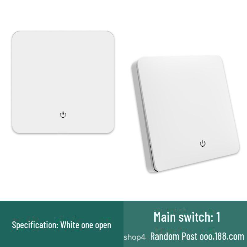 "Panou Comutator Basculant Wireless RF cu Control Dual cu Instalare Fără Lipire"