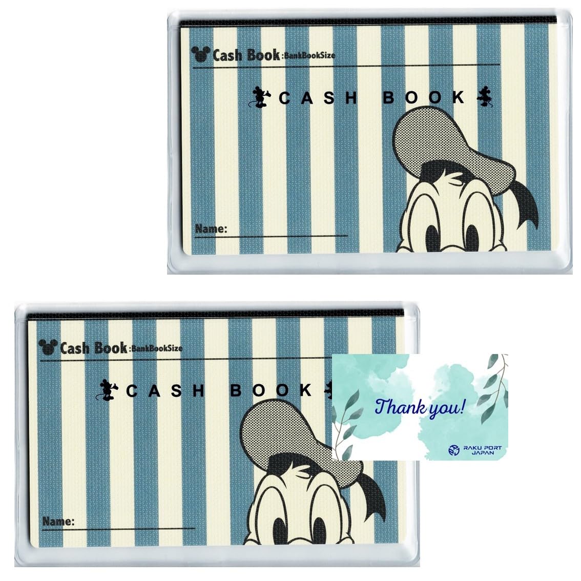 

Daigo Disney Cash Book Donald RPJ Set, Bankbook Style, Pocket Money Book, Household Account Book, J1332 [2 Books]