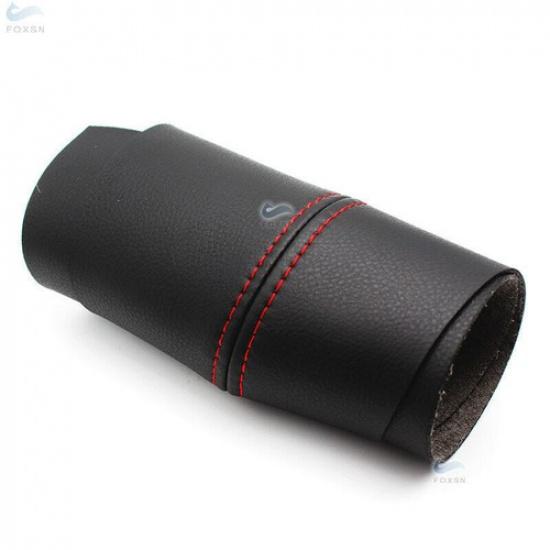 4pcs Inner Door Armrest Panel Black Leather+red Line Cover For Qashqai J10 07-15