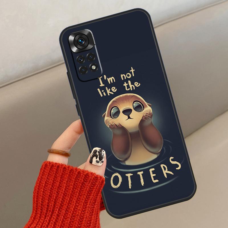 Cute Cartoon Otter Case For Xiaomi Redmi Note 14 13 12 11 10 15 Pro Plus Cover For Redmi 15 C 13C 10C 12C 14C