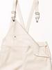 Beams Heart All-in-One/Overalls, Semi-Wide Overalls, Size 25S, Women's, Off White, One Size