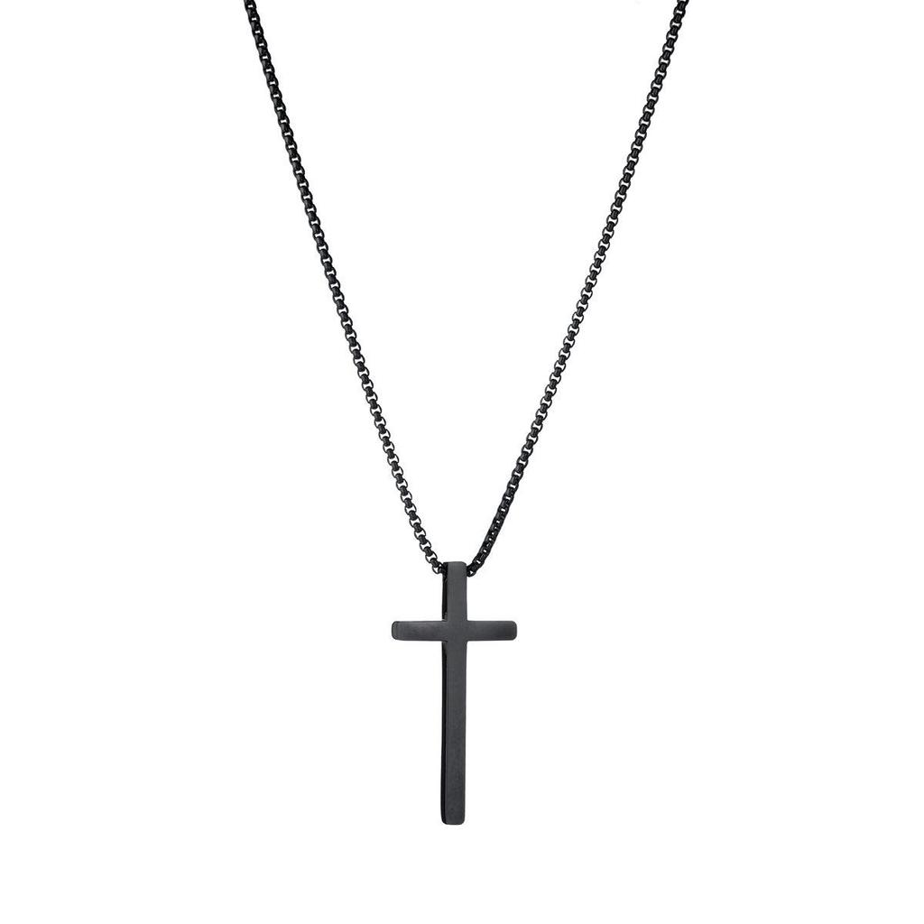 Men's and Women's Simple Fashion Cross Necklace - Long-lasting, Versatile Pendant Chain