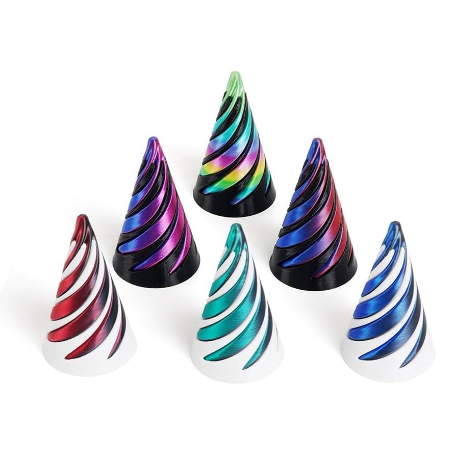 6Cm 3D Printed Spiral Puzzle Decompression Toy High-Tech 3D Stacking Toy Boys' Home Desktop Ornament Stress Relief Gadget