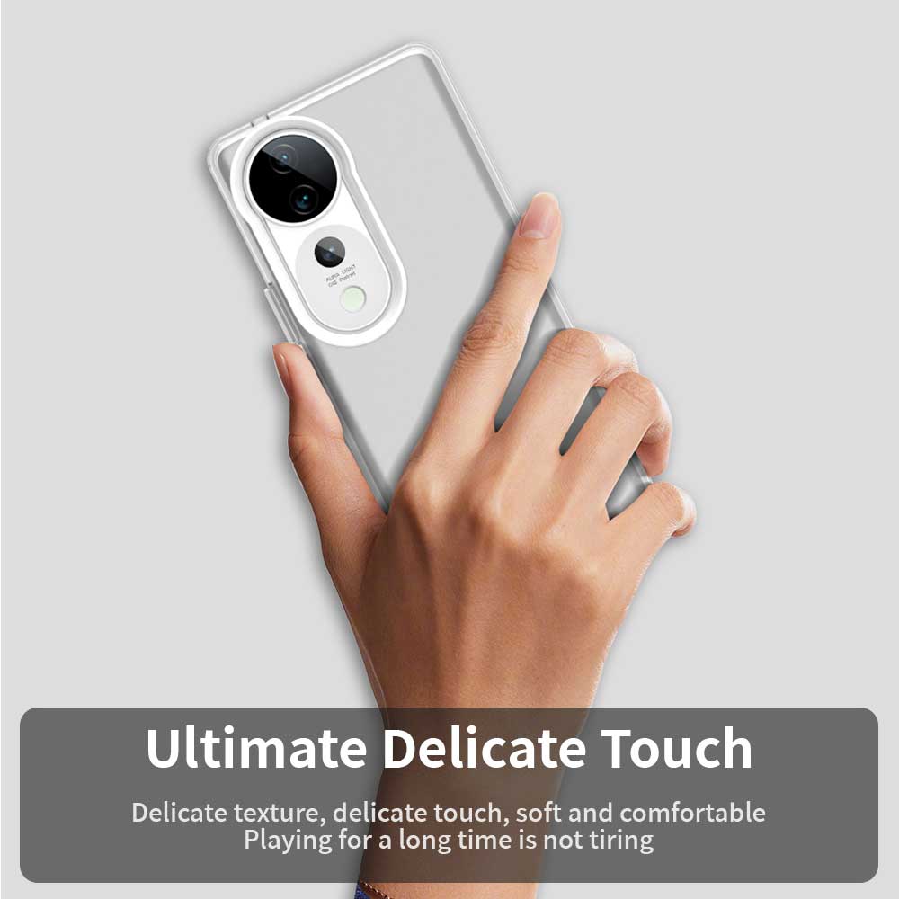 Frosted Case For Vivo V40 Cover Vivo V40 Fundas Coque Matte Translucent PC TPU Edge Back Phone Phone Bumper Vivo V40