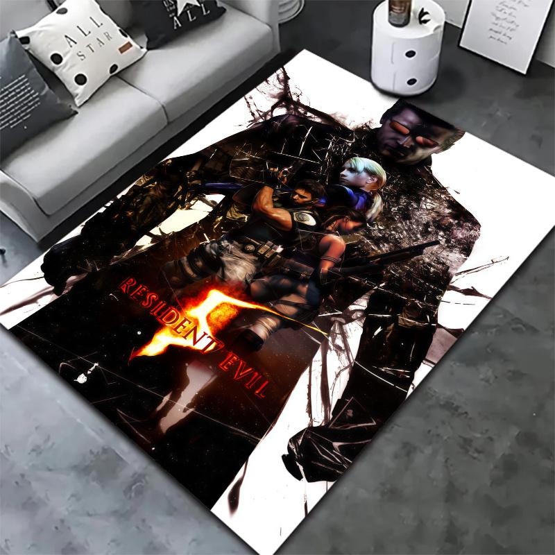 Resident Evil Carpet Rug for Living Room Bedroom Home Sofa Decoration,Kids play Nonslip Floor Mat