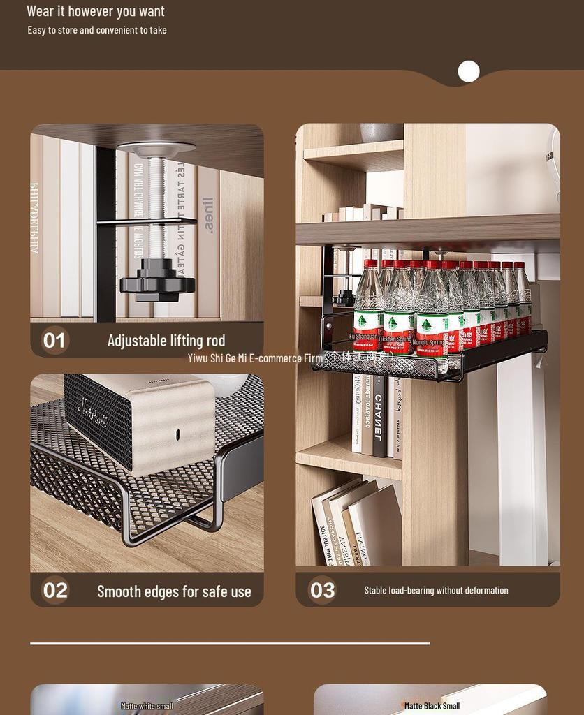 Podstolová organizérka na káble - Bezvŕtací organizér drôtov pre počítačové stoly