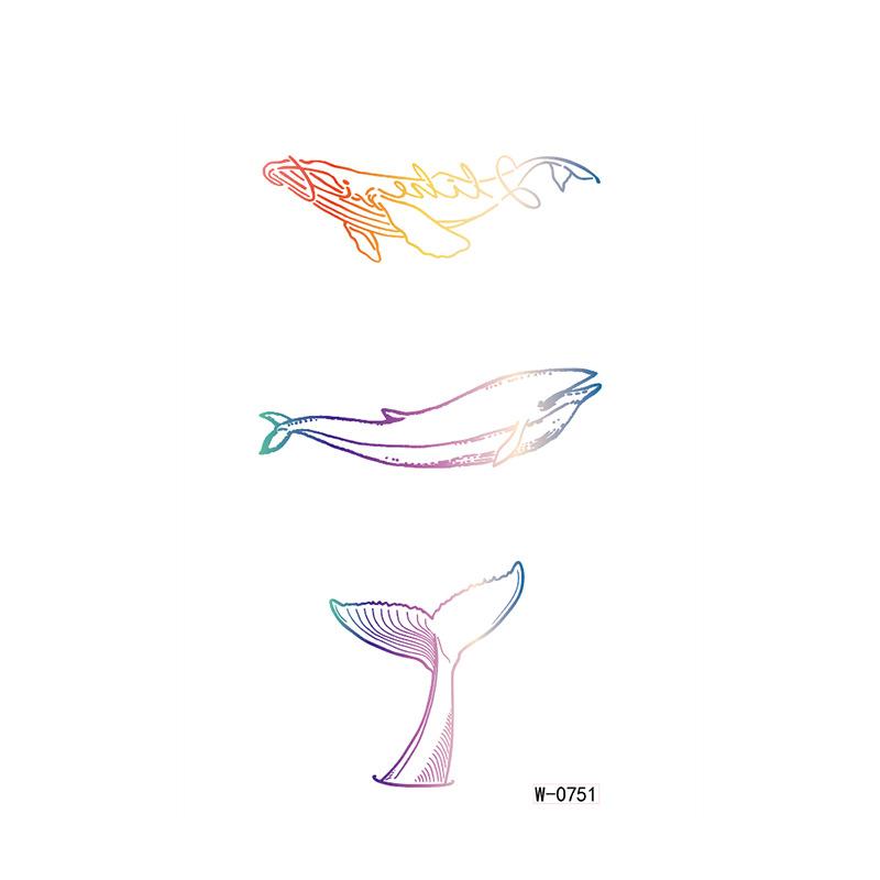 Beauty Sticker Cartoon Tattoo Sticker Temporary Waterproof Animation Flower Personalized Flower Arm Tattoo Sticker