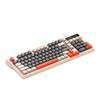 98 Key Wired Mechanical Keyboard with Three Color Keycaps RGB Backlit Portable for Gaming Office
