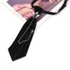 Grid Uniform Neck Ties Rhinestone Children Neckties Women Bow Neckties Tassel Chain Men Neck Ties