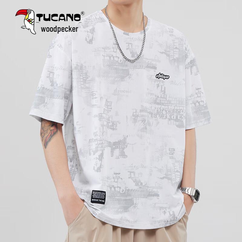 

TUCANO Men s Embroidered Ice Silk Short Sleeve T-Shirt M