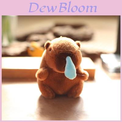 Capybara Plush Keychain Super Soft Pp Cotton Stuffed Toy Bag Clip For Kids Girls Teens Travel Decor