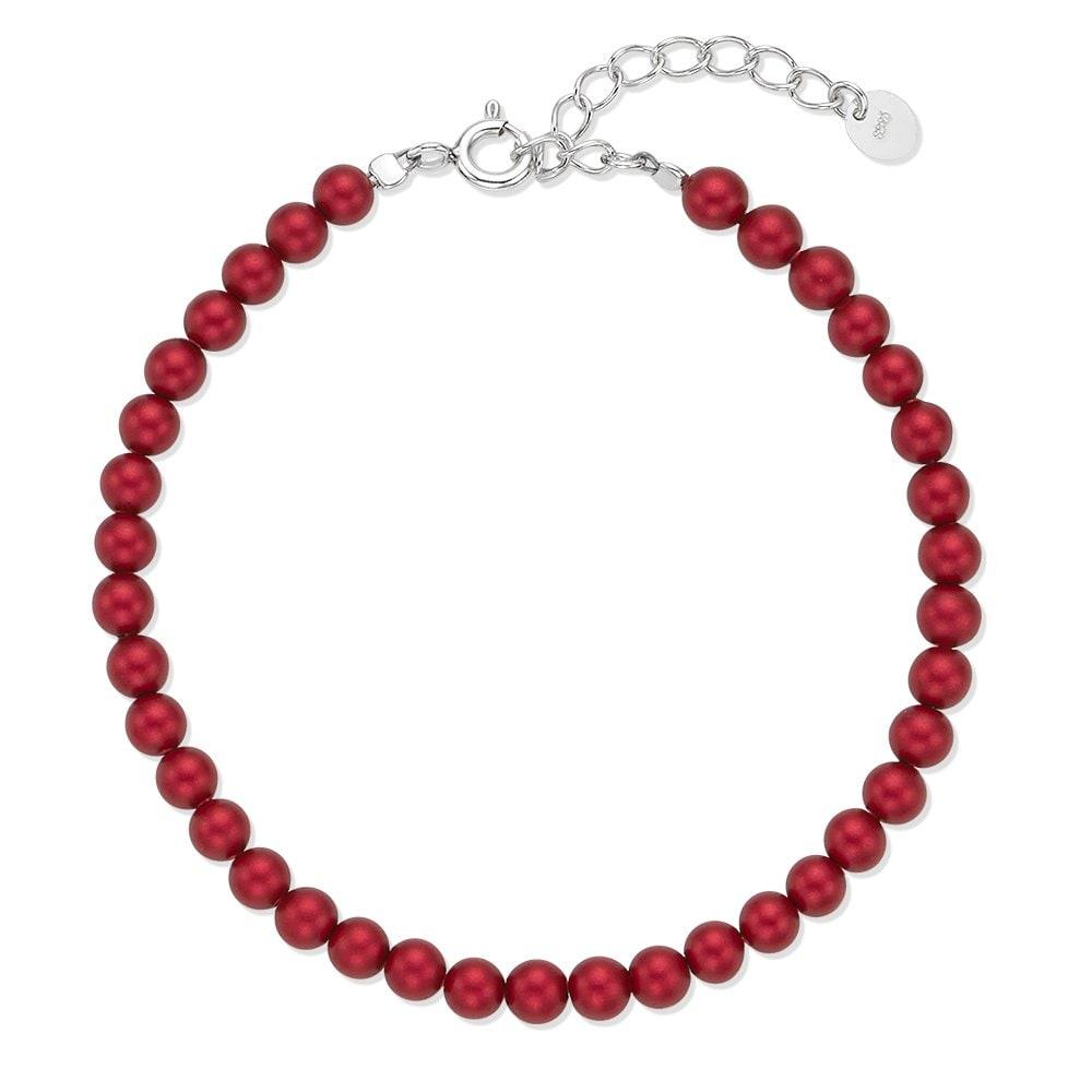 Silver925 Silky Red Pearl Bracelet