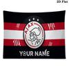 Custom Name AFC Ajax Printed Tapestry – Wall Hanging for Bedrooms, Dorms, and Home Decor