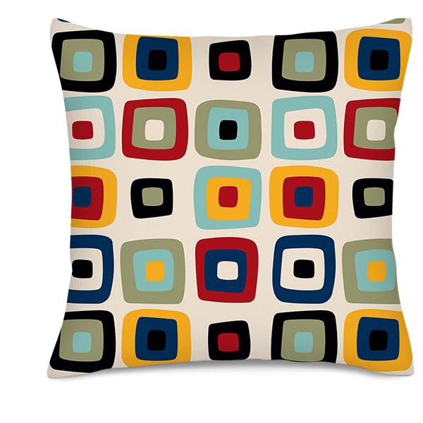Home Decor Geometric Pattern Digital Print Pillow Covers Pattern Cushion Cover Suitable For Sofa Bedroom Car Pillow Cover