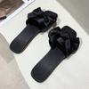 Moda Basso Tacco Estive Moderne Pantofole da Esterno Piatte con 2024 Scarpe da Donna di Alta Qualità da Infilare Monocolore Nodo a Farfalla Pantofole da Donna