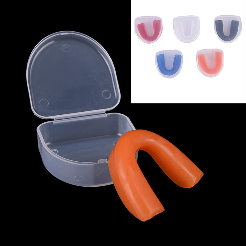 Single-Sided Teeth Guard Mouthguard Sports Tooth Protector With Plastic Box