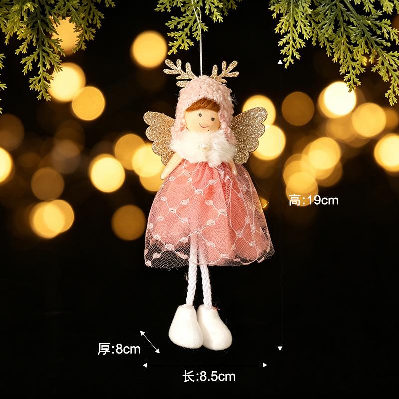 New Christmas decorative sequins pentagram Santa Claus pendant home Christmas tree decoration pendant