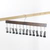 Natural Wood Cap Holder 12 Strong Clips For Baseball Hats Baby Caps Wooden Underwear And Gloves Trouser Clip