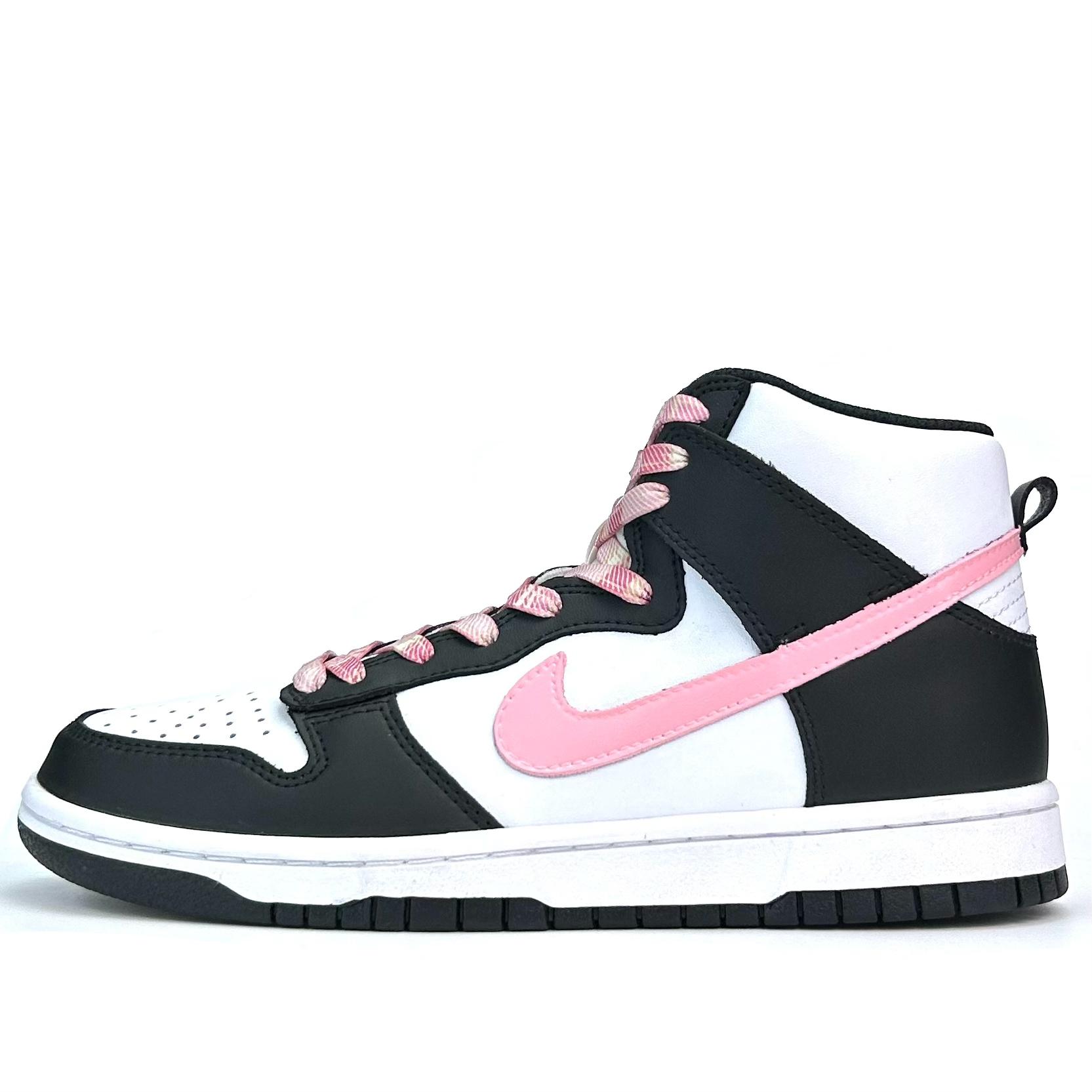 

Nike Dunk Slip Resistant Cushioning Abrasion Resistant High top Skateboard Shoes Unisex Black Pink DD1869-103(Team801-) 36