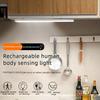 6pc Wireless Rechargeable LED Motion Sensor Cabinet Light - Ideal for Closet, Kitchen, Wardrobe, Stairs - Battery Operated Night