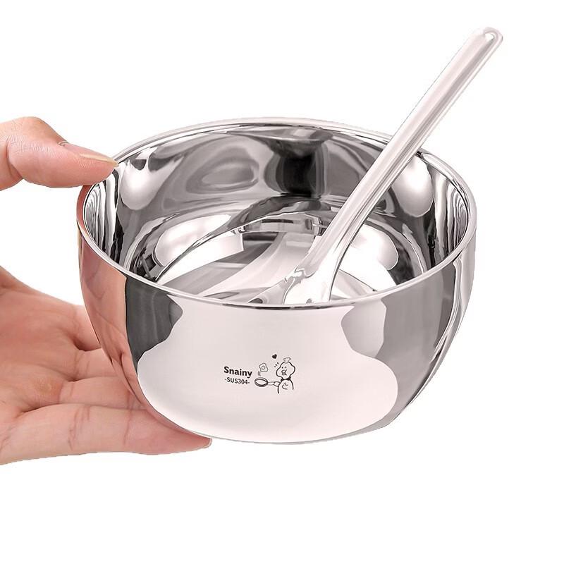 ZISIZ Food-Grade Double-Layer Anti-Scald Bowl
