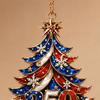 Christmas Tree Ornaments 250 Anniversary USA Ornament, 2D Acrylic 1776-2026 250th Decorations Hanging Decoration, Fourth of July Independence