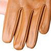 Yellow Brown Leather Gloves Good Quality Sheepskin Winter Gloves for Women 2227