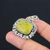 Birthday Gift For Her Natural Atlantisite Gemstone Pendant 925 Sterling Silver