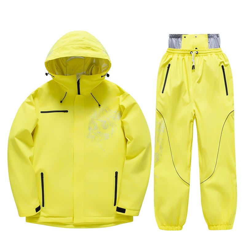 Ski Suit for Men and Women Outdoor Winter Warm Snowboard Suit Waterproof Windproof Skiing Jackets and Pants Set Unisex Breathable Insulated Snow Suit