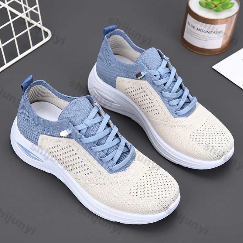 Women's Sneakers 2025 Summer New Mesh Breathable Fashion Lace Up Casual Shoes Lightweight Comfortable Soft Sole Vulcanized Shoes