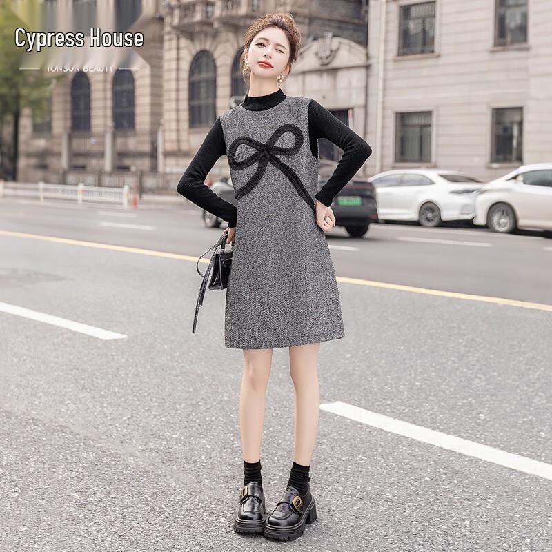 

Women s Elegant Round Neck Sleeveless Short Dress L