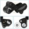 Lente d'ingrandimento per gioiellieri 30X 60X Illuminata Pieghevole con Luce LED Luminosa per Gemme Gioielli Monete Francobolli