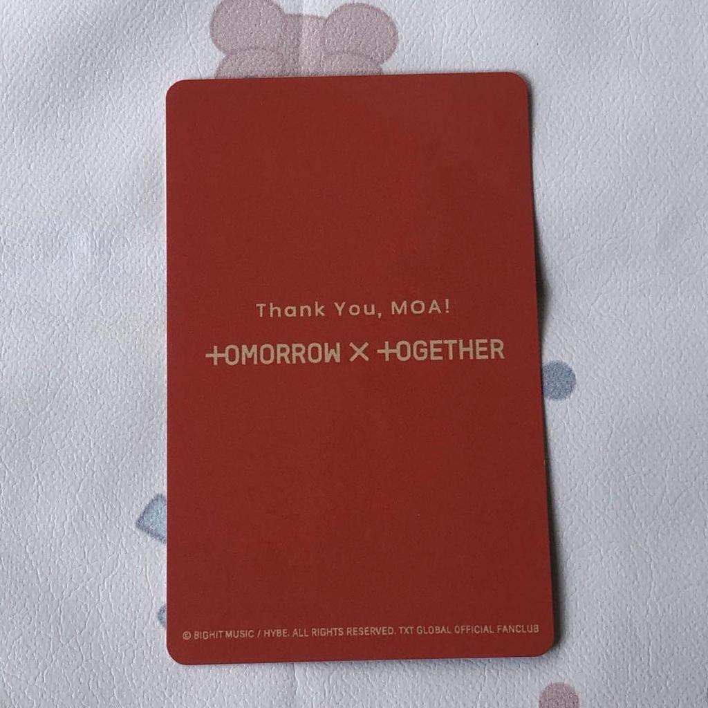 [USED] TXT Soobin Limited FC Bonus MOA ZONE Trading Card
