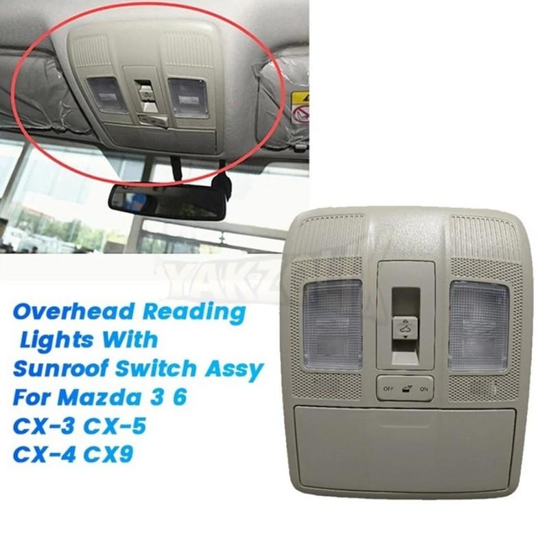 KD47-69-970 KD4769970 For Mazda 3 6 CX-3 CX-5 CX-4 CX-9 Overhead Console Reading Lights Dome Light Sunroof Switch Glasses Case