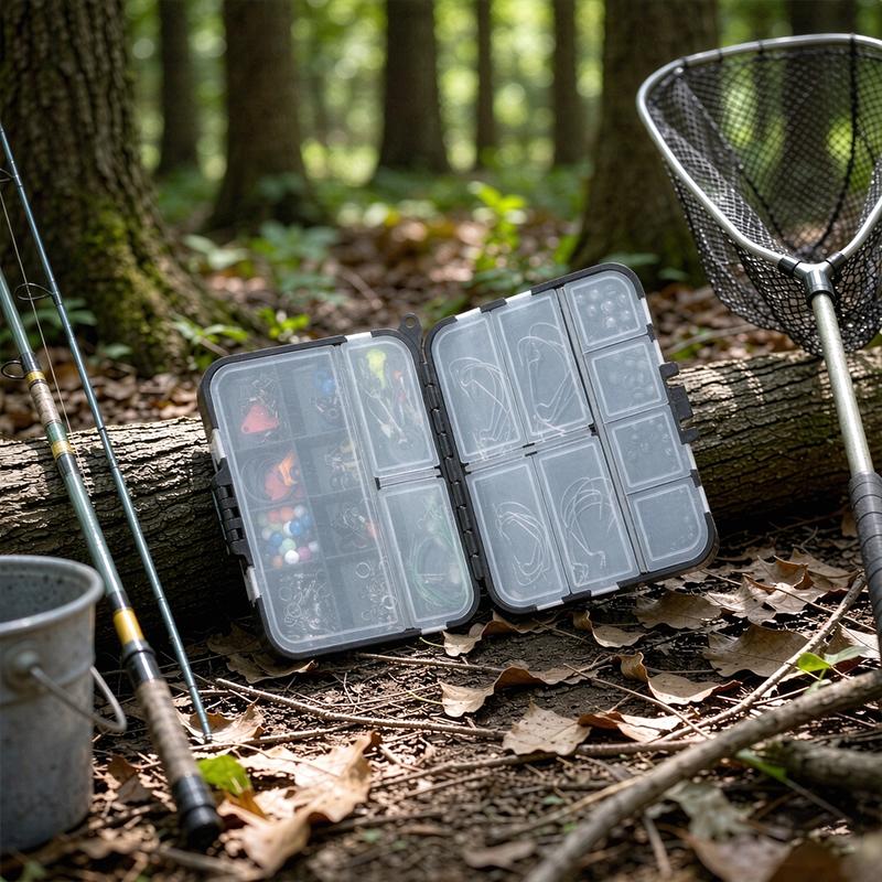 Fishing Accessories Storage Box Double Sided Bait & Hook Box Carp Luya Fishing Gear Organizer Multifunctional Fishing Parts