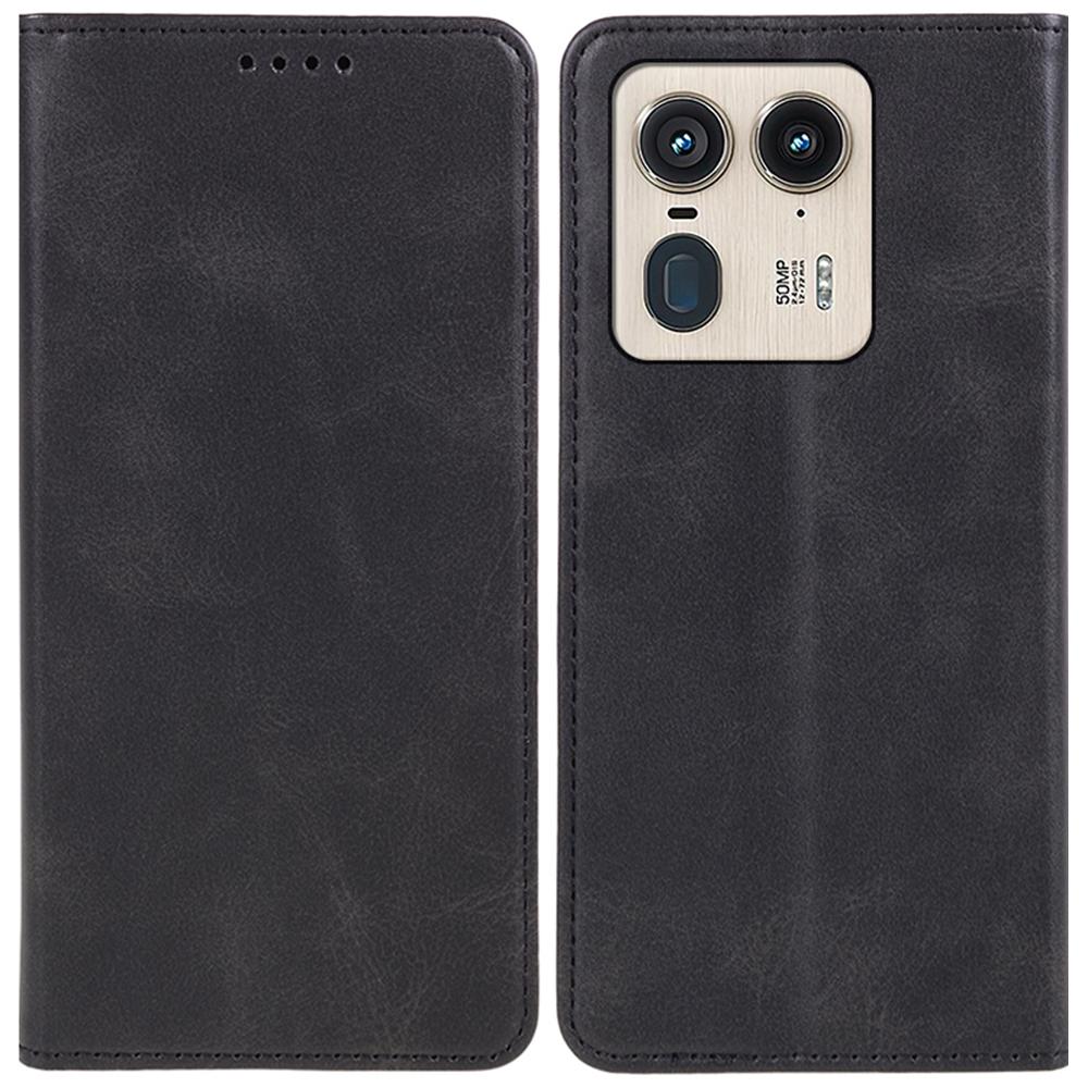 

For Motorola Edge 50 Ultra 5G/Moto X50 Ultra 5G Stand Case Magnetic Close Leather Phone Cover Black