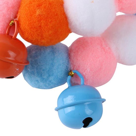 Pet Dog Collar Pom Poms Decorative High Elasticity Cat Princess Collar Necklace with