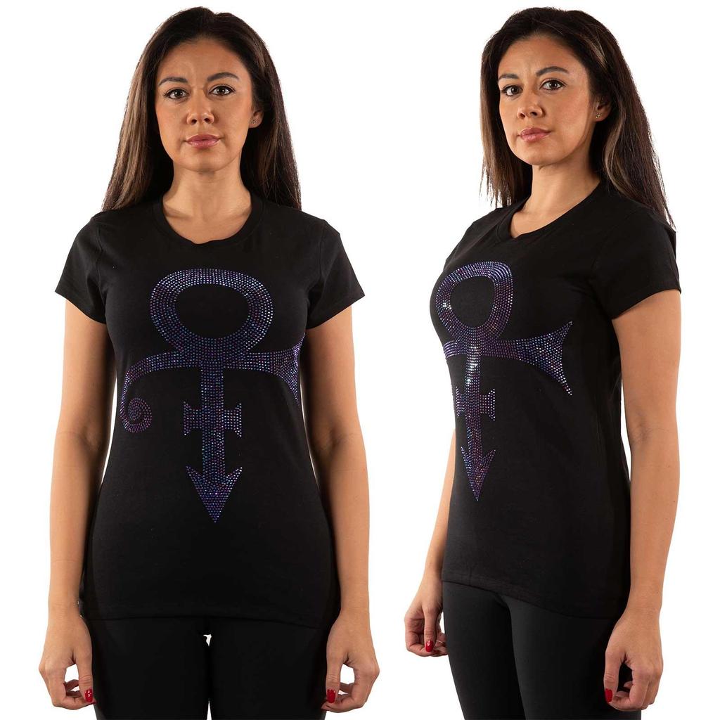 Prince Womens/Ladies Symbol Embellished T-Shirt