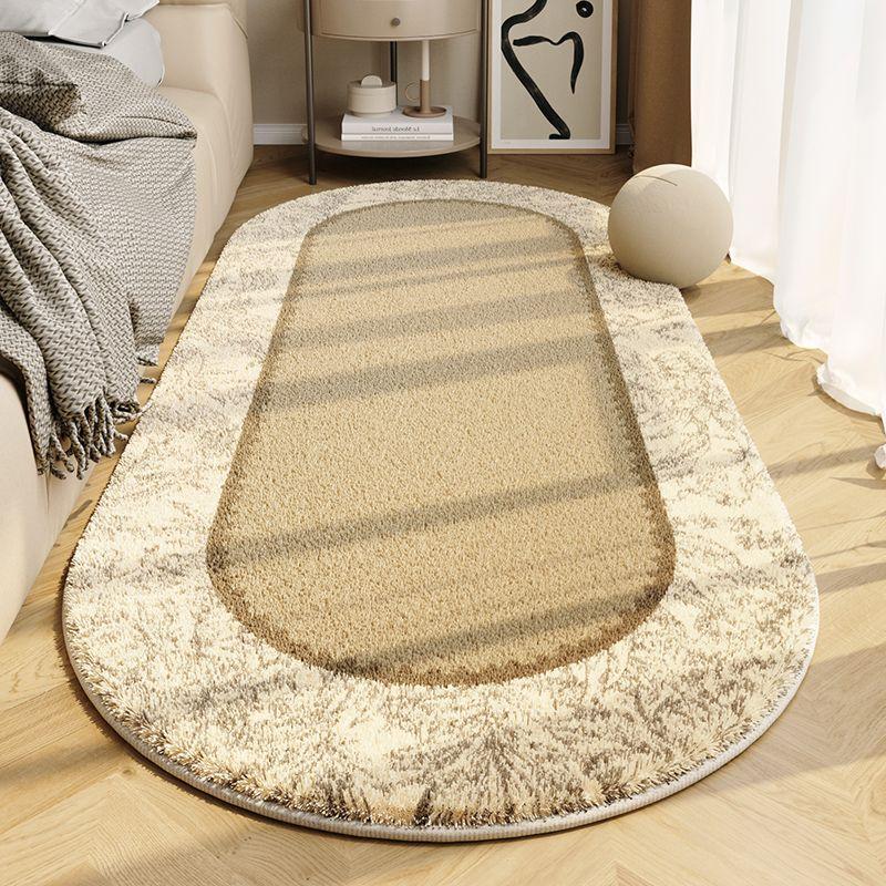 French Style Bedside Carpet Master Bedroom Bedside Oval Carpet Retro Dressing Room Carpet