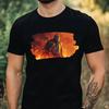 Herren T Shirt Ritter In Flamunisex Motiv Baumwolle GrE Xs Bis 5xl Vintage Soft Unisex Homme Casual Streetwear Stylish