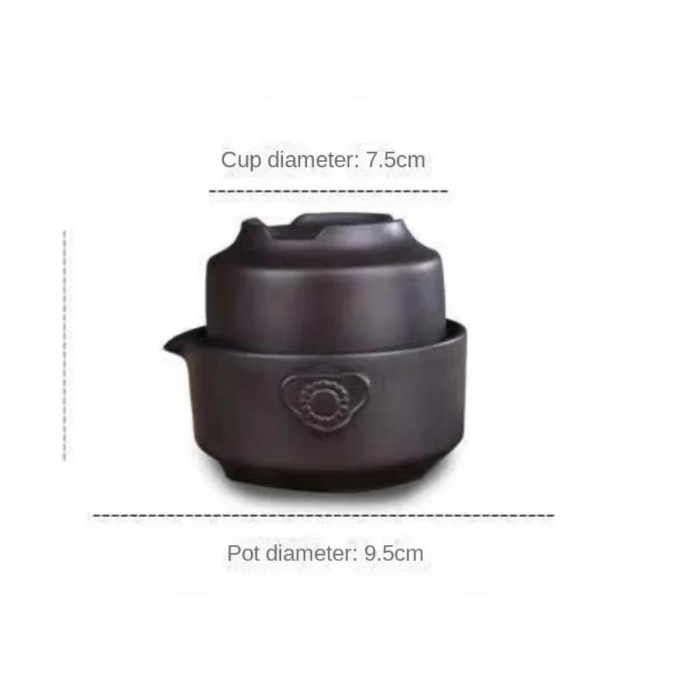 Ceramics Tea Set Include 1 Pot 1 Cup Travel Teapot  Elegant Gaiwan Beautiful Easy Teapot Kettle Kung Fu Teaset