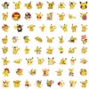 60 New Pokémon Pikachu Graffiti Stickers Decorate Suitcase Notebook Guitar Cartoon Stickers