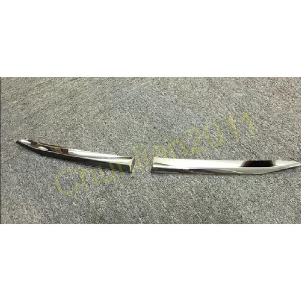 Front Grilles Garnish Molding Cover Trim for 2018- SUBARU XV ABS Chrome 2PCS