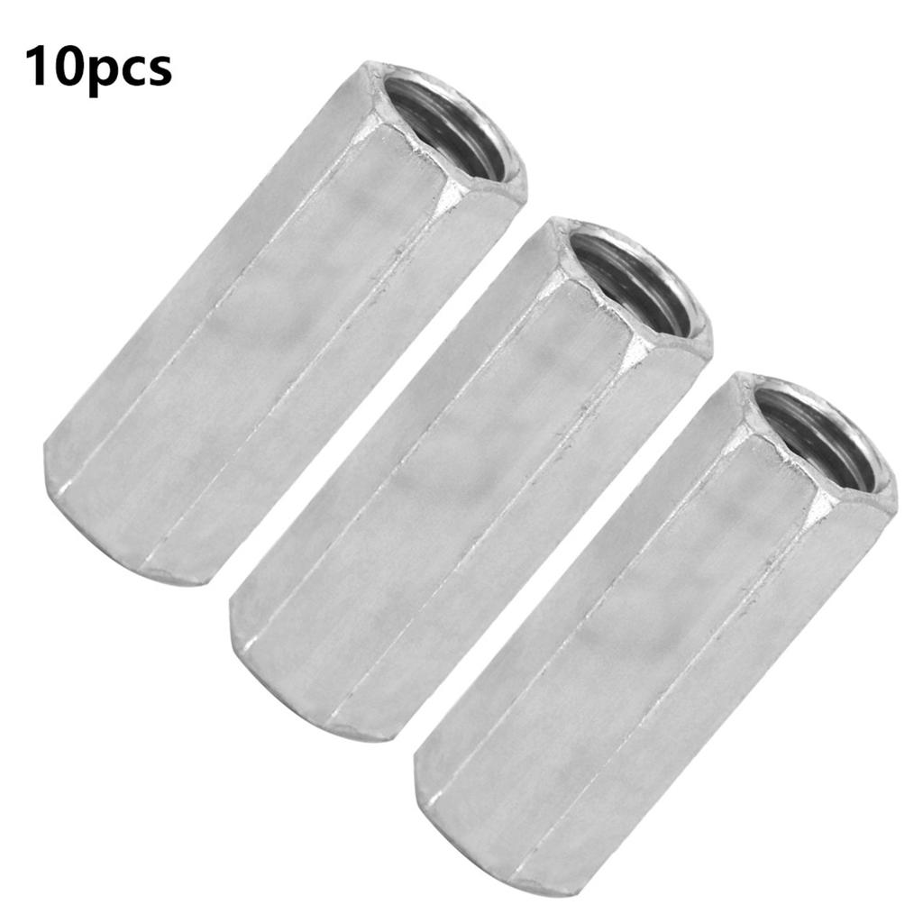 10 szt. Nakrętka z długim prętem M8 Sześciokątna nakrętka tulejowa z gwintem dystansowym (M8*28)