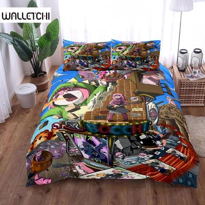 Zestaw poszwy na kołdrę Bocchi UK Pojedynczy Podwójny Król US Twin Full Queen Size Zestaw pościeli anime