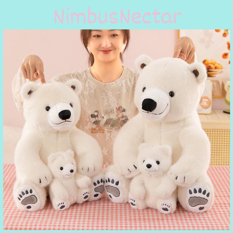 Polar Bear Plush Toy With Soft Pp Cotton Filling For Kids And Gift Giving