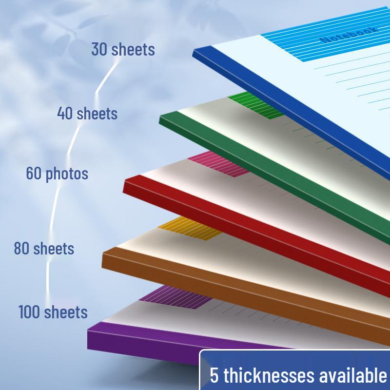 A4 Soft Cover Notebook, B5 Homework Book, A5 Office Notebook - Ideal for Students and Office Use