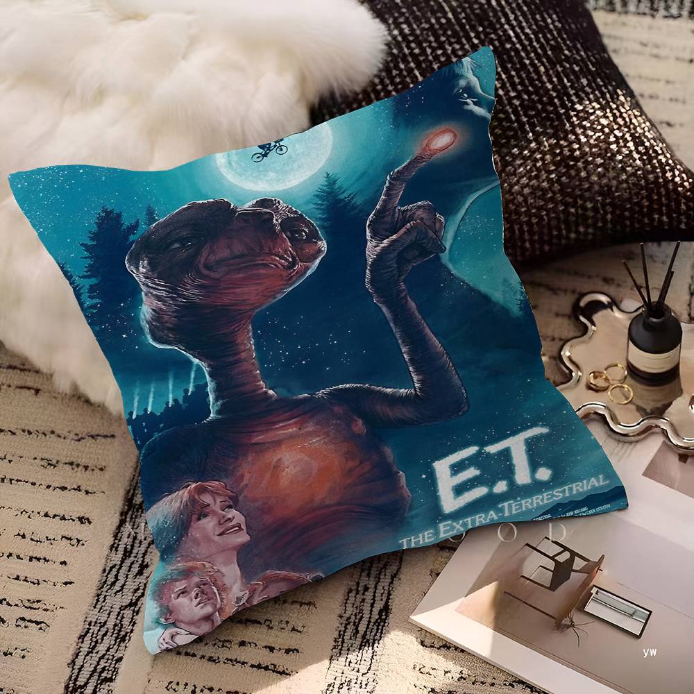 Movie E.T. The Extra-Terrestrial Personalized picture text home decorative pillows Household Gifts 45x45cm