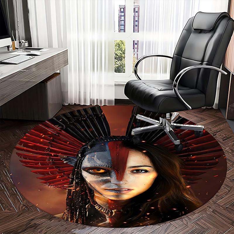 Avatar-Inspired Chair Mat - Round Carpet for Home Decor, Office Use, and Gifts0214b