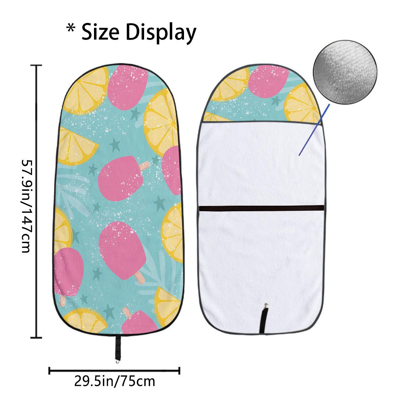 Universal Car Seat Towel Cover: All-Season Front Seat Protector for Gym & Workout Size 75x150